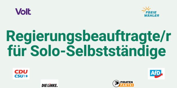 Wahlprüfsteine zur Bundestagswahl Nr. 9: Das sagen die Parteien zum Thema "Regierungsbeauftragte/r"