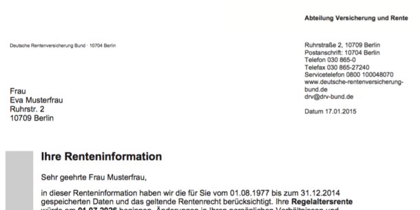 Die jährliche Renteninformation: Was zwischen den Zeilen steht - verständlich erklärt