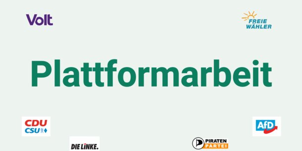 Wahlprüfsteine zur Bundestagswahl Nr.10: Das sagen die Parteien zum Thema "Plattformarbeit"