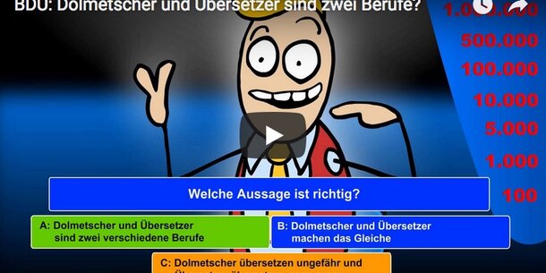 Und hier kommt die Eine Million Euro-Frage