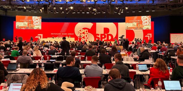 VGSD auf dem SPD-Parteitag: Wichtige Gespräche über Anliegen von Selbstständigen