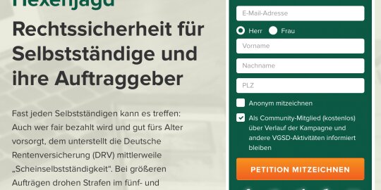 Neues aus der Arbeitsgruppe „Scheinse“: 12.000 Mitzeichner / Interviewpartner gesucht