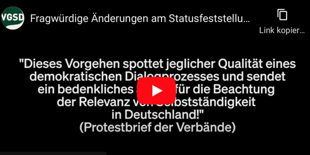 Statusfeststellungsverfahren: Große Koalition peitscht fragwürdige Änderungen durch Bundestag / Verbände protestieren