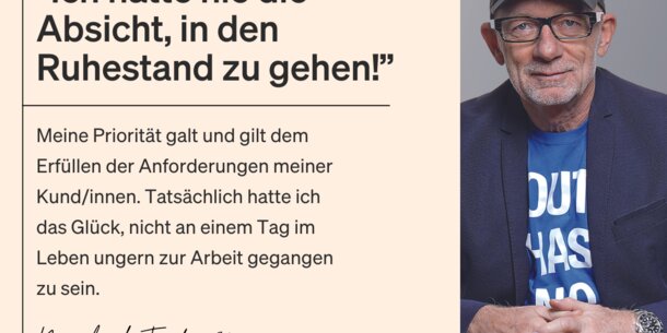 Wie lebst und arbeitest du mit über 60 Jahren?: Manfred Türk, 70: "Ich fange gar nicht erst damit an, meine Arbeit zu reduzieren."