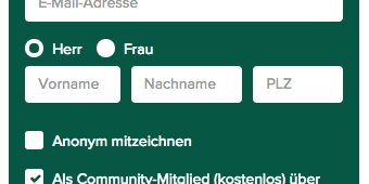 Neues aus der Arbeitsgruppe „Scheinse“: 11.000 Mitzeichner / 24 unterstützende Organisationen