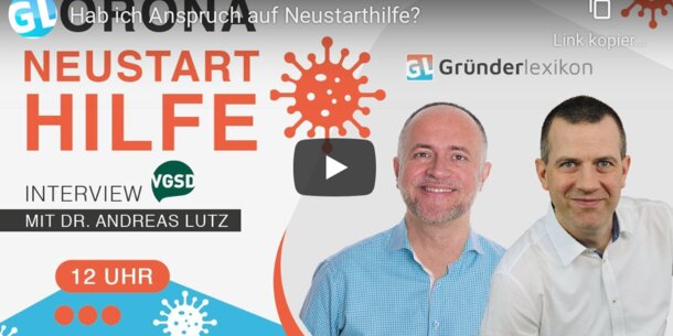 Mitschnitt der Live-Session: "Hab ich Anspruch auf Neustarthilfe?"