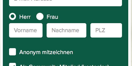Nur noch wenige Mitzeichner fehlen bis 15.000