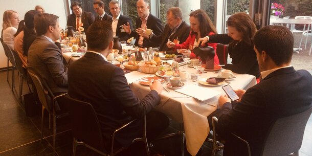 Parlamentarisches Frühstück im Bundestag zum Thema Altersvorsorgepflicht für Selbstständige