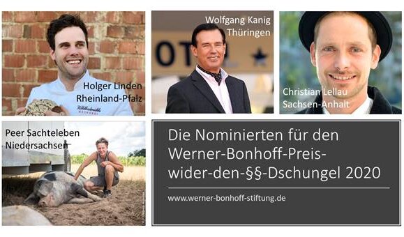 Werner-Bonhoff-Stiftung nominiert vier Selbstständige: Wer hat die besten Chancen auf 50.000 Euro Preisgeld?