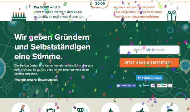 VGSD wird heute 5 und lässt sich feiern