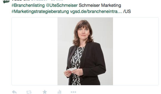VGSD-Brancheneinträge - jetzt auch per Twitter