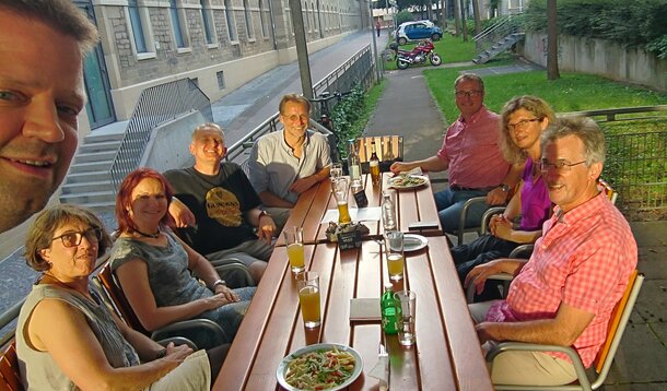 VGSD-Stammtisch bei hochsommerlichen Temperaturen in Stuttgart