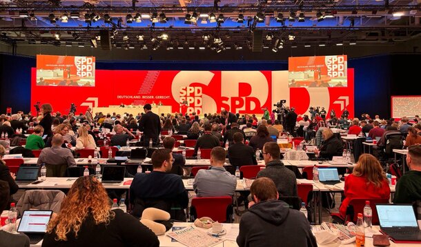 VGSD auf dem SPD-Parteitag: Wichtige Gespräche über Anliegen von Selbstständigen