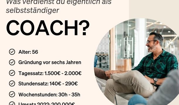 Wie viel verdient eigentlich ein selbstständiger Coach?: Jürgen, 57: "Ich habe meinen Umsatz im Jahr 2022 auf 200.000 Euro verdoppelt"