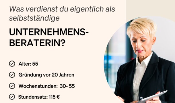 Wie viel verdient eigentlich eine Unternehmensberaterin?: Sandra L., 55: "Lebensunterhalt und Altersvorsorge sind gesichert - und ein Karibikurlaub auch."