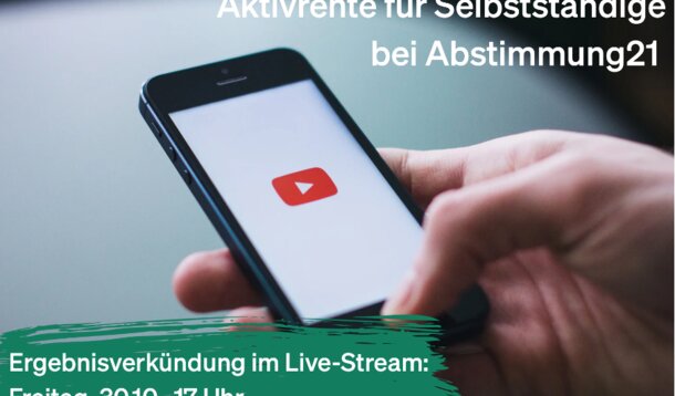 Faire Aktivrente bei der Volksabstimmung von Abstimmung21: Die Ergebnisse stehen fest – sei am Freitag (30., ab 17 Uhr) live bei der Abschlussveranstaltung dabei!