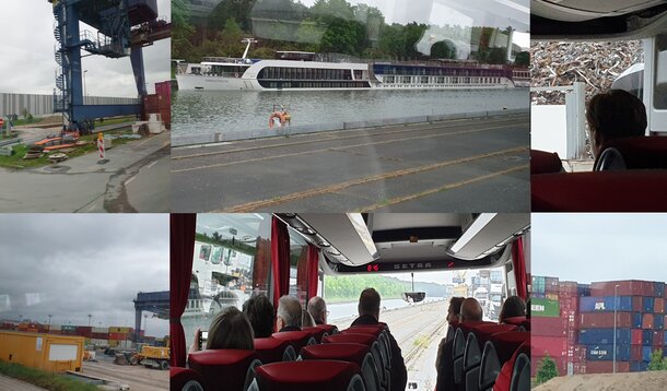 Entdeckungstour: Eine Busfahrt übers Nürnberger Hafengelände