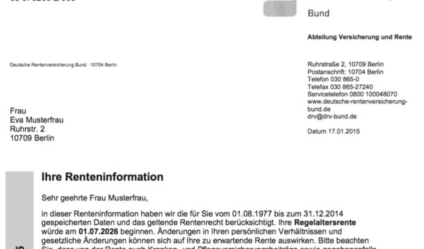 Die jährliche Renteninformation: Was zwischen den Zeilen steht - verständlich erklärt