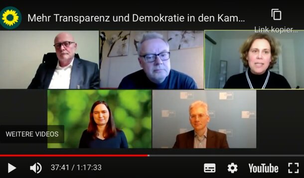 Jetzt Mitschnitt verfügbar: Kontroverse Diskussion zu IHK-Reform bei Fachgespräch der Grünen