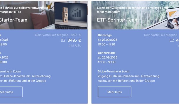 Neues VGSD-Angebot ergänzt ETF-Starter-Teams: Mit den ETF-Sprinter-Teams schneller zu einer auskömmlichen Altersvorsorge