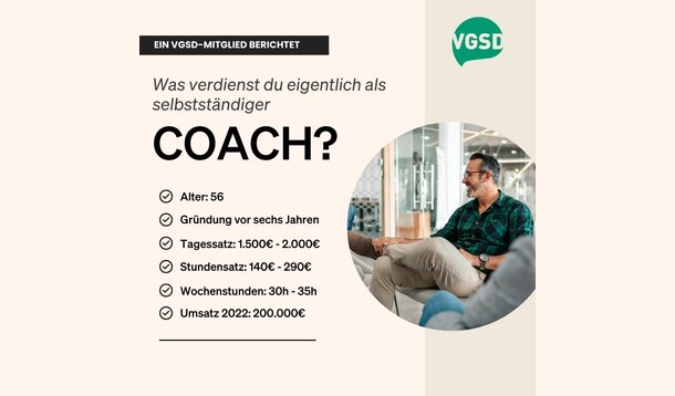 Wie viel verdient eigentlich ein selbstständiger Coach?: Jürgen, 57: "Ich habe meinen Umsatz im Jahr 2022 auf 200.000 Euro verdoppelt"