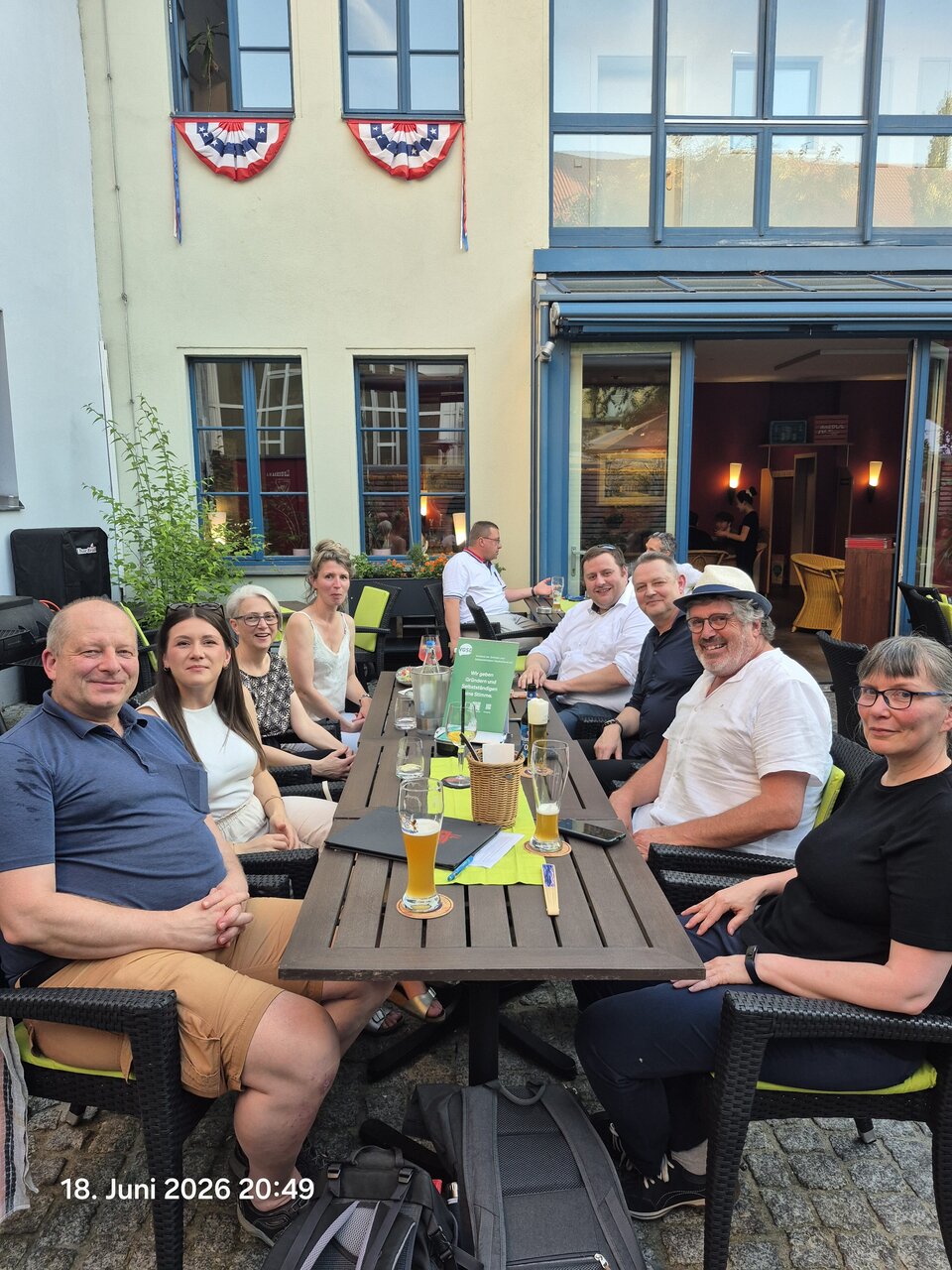 Unsere Gruppe beim letzten Stammtisch.