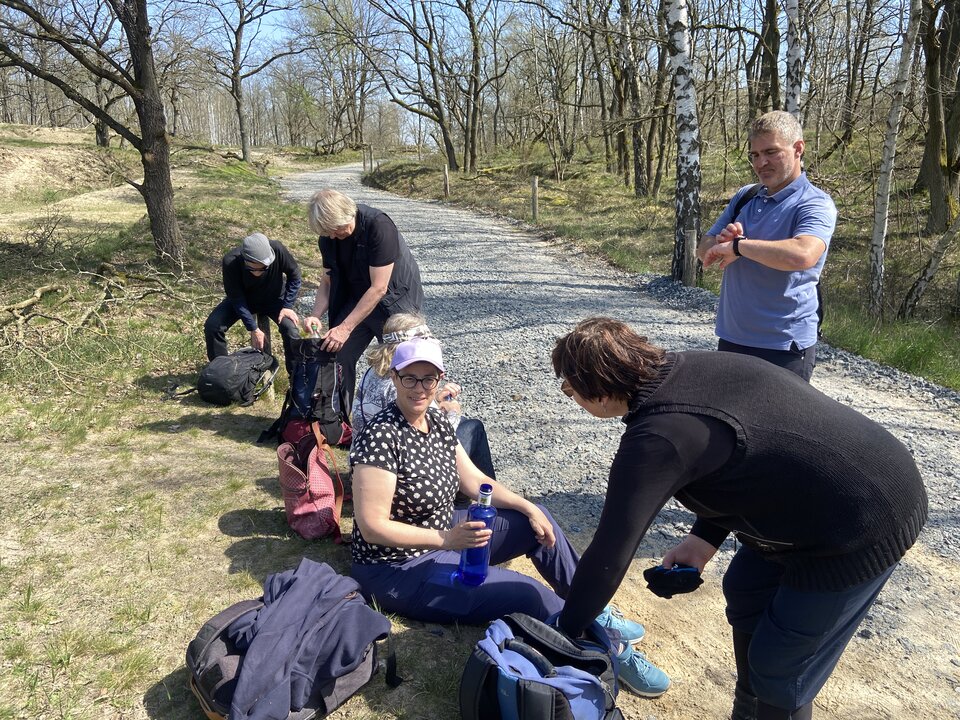 Pünktlich zur Wanderung des VGSD Berlin-Brandenburg zeigte sich der April von seiner Sonnenseite! 