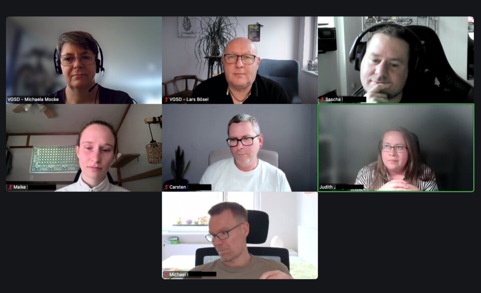 In kleiner Runde hatten wir einen erfolgreichen Online-Stammtisch!