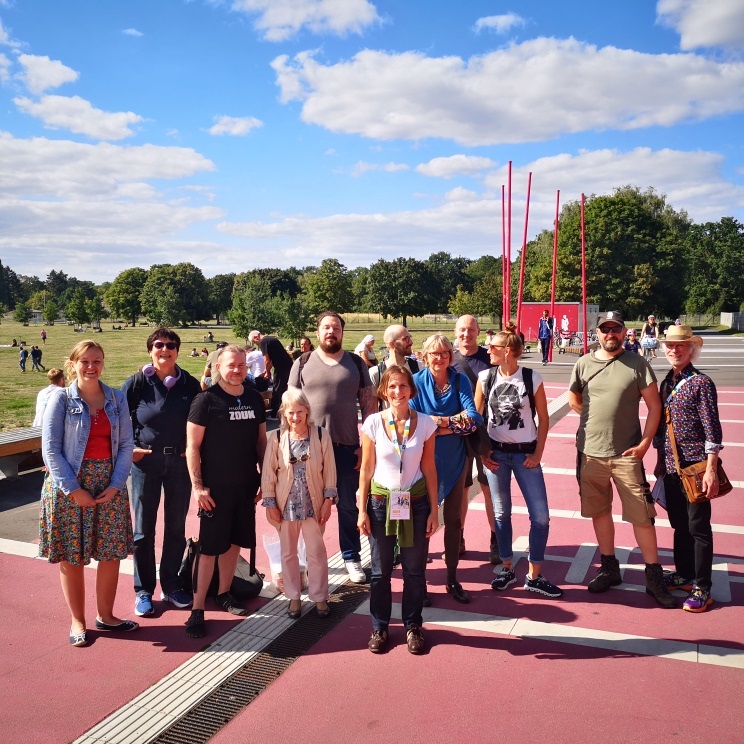 Gutes Wetter beim schönen Tempelhofer Feld.