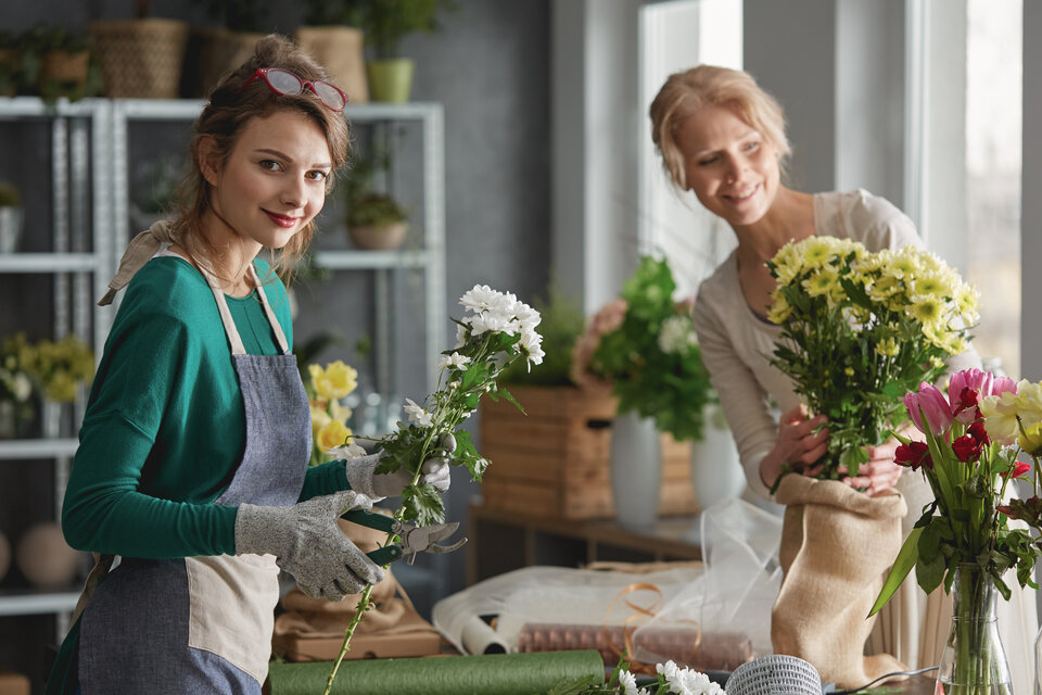 Höchster Frauenanteil: In der Floristik sind 93 Prozent der Selbständigen weiblich