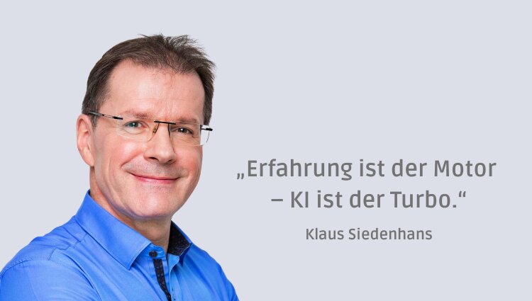 Klaus Siedenhans ist Digital-Coach und hat uns bei unserem Online-Workshop zur KI unterstützt. 