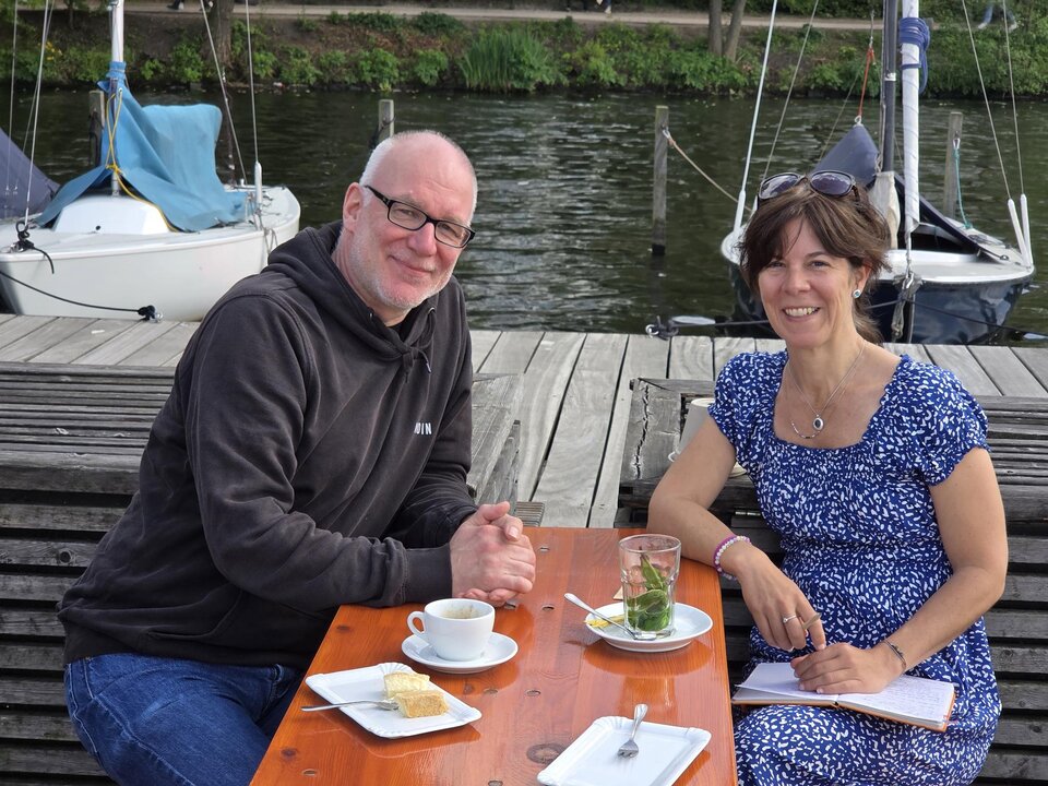 An der Alster über Künstliche Intelligenz fachsimpeln. Mein Treffen in Hamburg mit Vereinsmitgllied Peter Claus Lamprecht aka PC'L