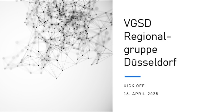 Im April hat sich die Regionalgruppe Düsseldorf zur ersten Veranstaltung nach langer Pause getroffen.