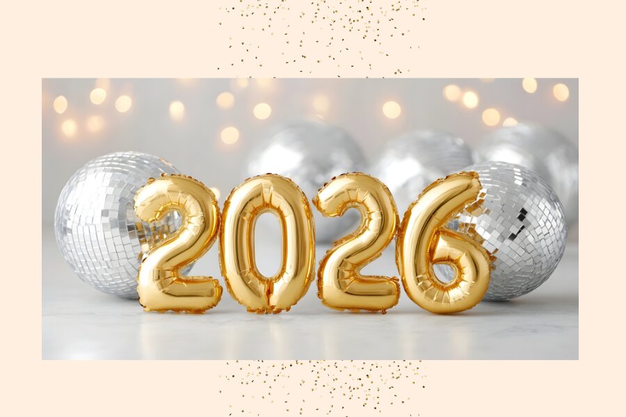 Lass 2026 die Ballons steigen! Ein gutes neues Jahr für dich!