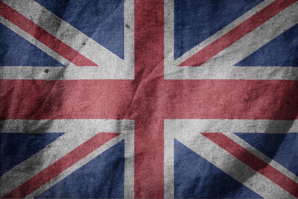 Hat schon bessere Tage gesehen: Die Flagge des Vereinigten Königreichs