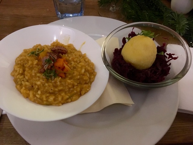 Ein winterliches Risotto als vegetarische Alternative zur gewünschten Weihnachtsgans