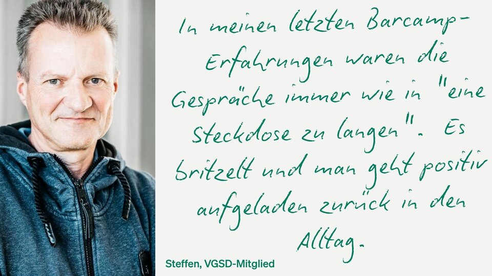 Steffen Kallinowsky, frisch beim VGSD und auch zum ersten Mal beim VGSD-Jahresevent dabei. 