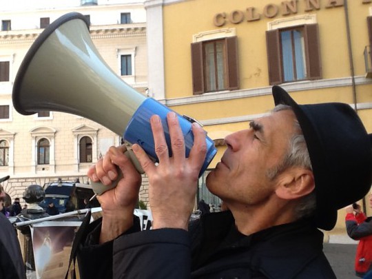 Eindruck von ACTA-Demo in Rom
