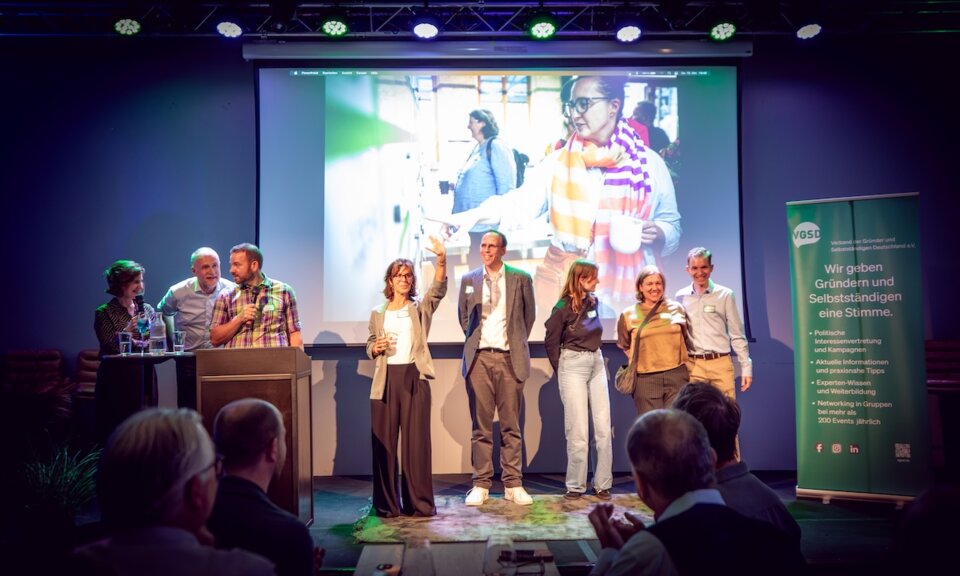 Zur Begrüßung kam das VGSD-Team "on stage".