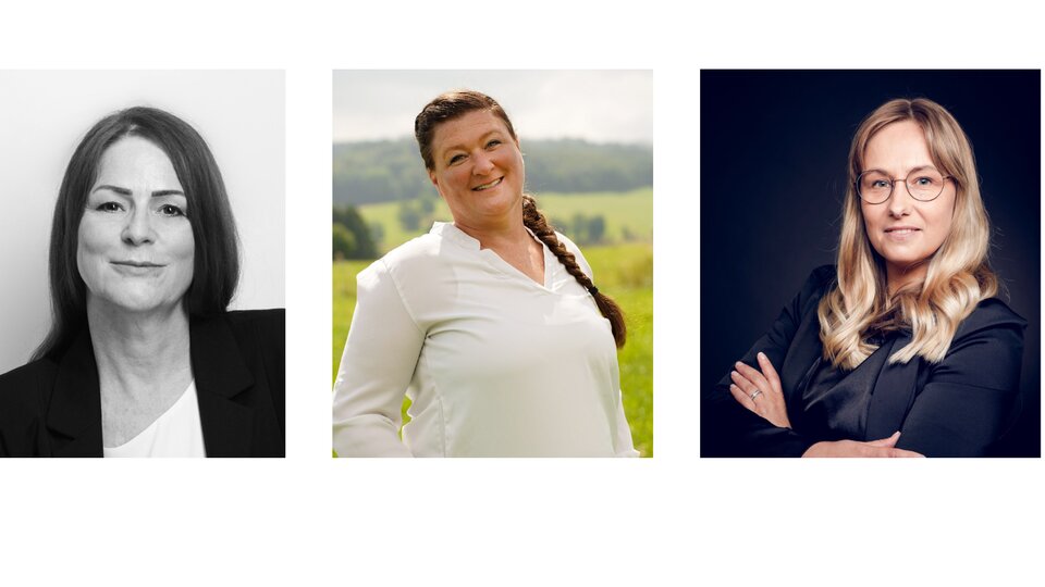 Karin, Sarah und Nadine: Das Orga-Team von "Gemeinsam Gründen" freut sich auf dich!