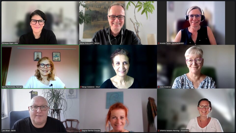 Die Teilnehmenden an unseren Online-Treffen!