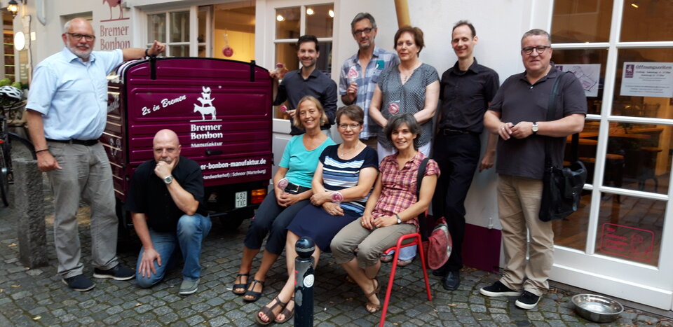 Andreas Marquardt lädt die Bremer Regionalgruppe in seine Bonbon Manufaktur ein;