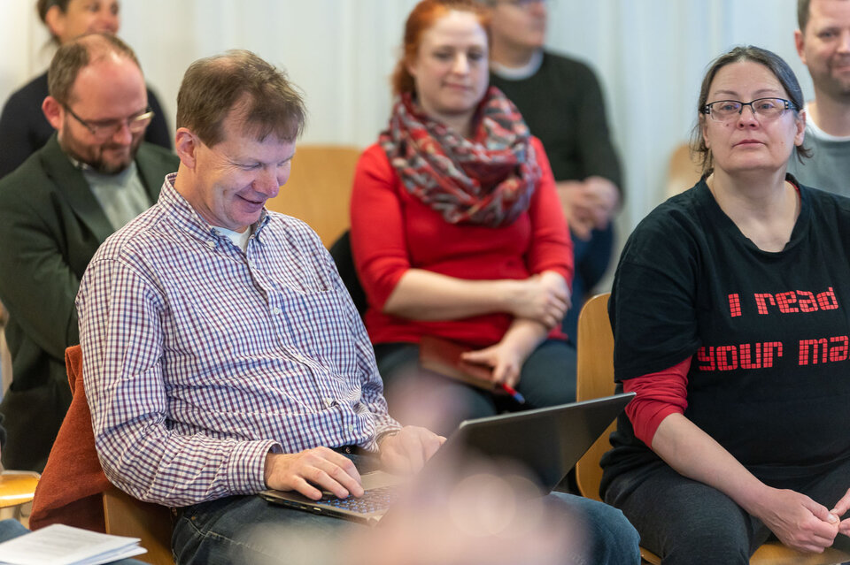 Stefan Hackenthal hat das Schreiben des Protokolls übernommen