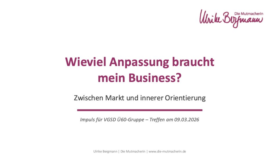 Zwischen Marktveränderungen und innerer Orientierung: das letzte Treffen der Ü60-Gruppe.