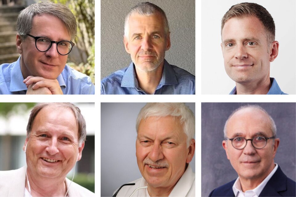 Sechs Experten für bessere Entscheidungen bei deiner Altersvorsorge: Frank-Michael Rommert, Dr. Michael Ritzau, Thomas Beutler, Gerd Güssler, Thomas Bastian und Thomas Karch. 