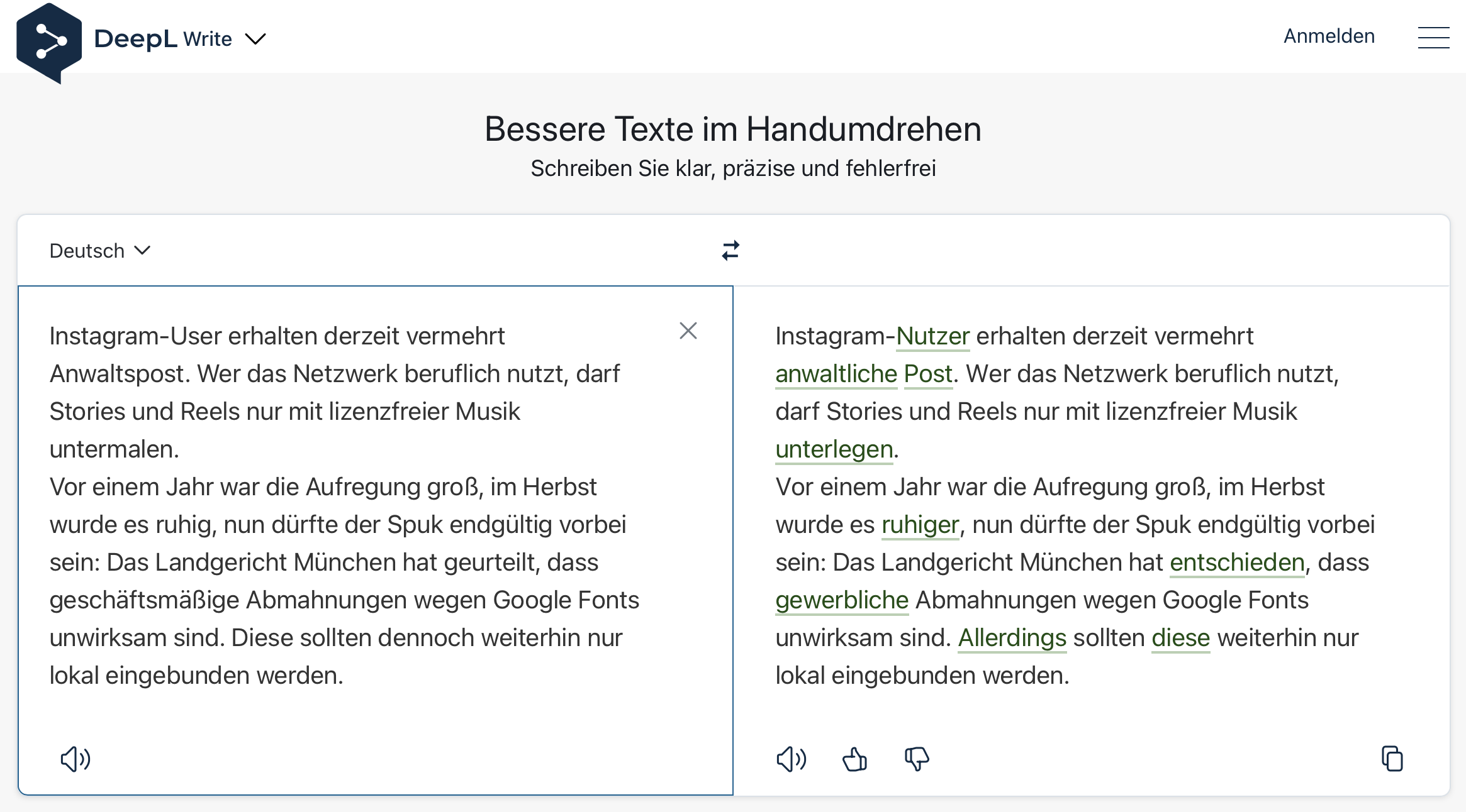 Deepl write unter der lupe wie ki dir kostenlos hilft wichtige texte